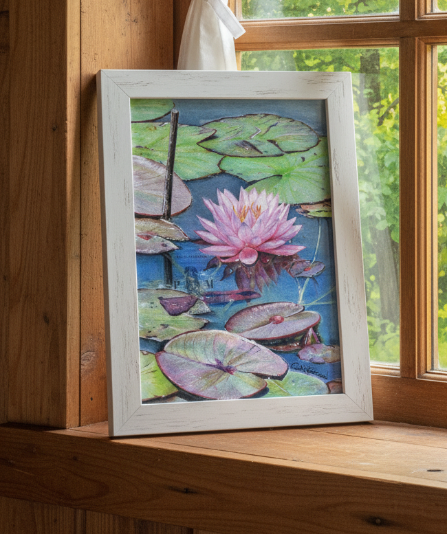 Ninfea "Pink Sensation" Stampa Artistica Edizione Limitata